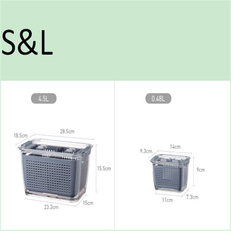 Kitchen Refrigerator Storage Containers With Lid