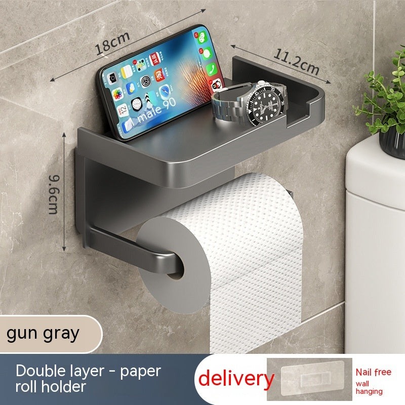Wall-Mounted Toilet Tissue Box Shelves