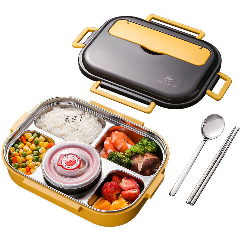 Bento Lunch Box With Meal Separated