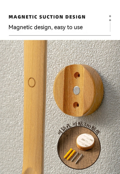 Household Lengthened Beech Magnetic Shoehorn