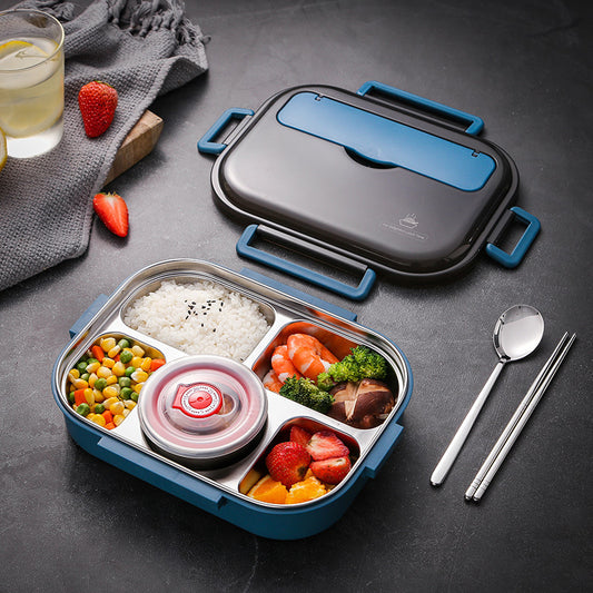 Bento Lunch Box With Meal Separated