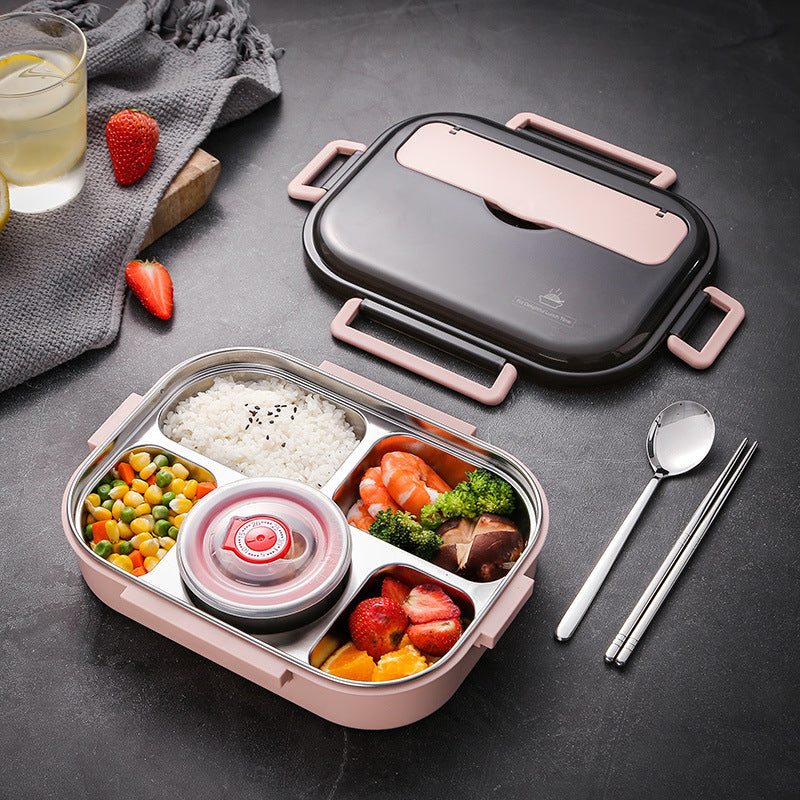 Bento Lunch Box With Meal Separated